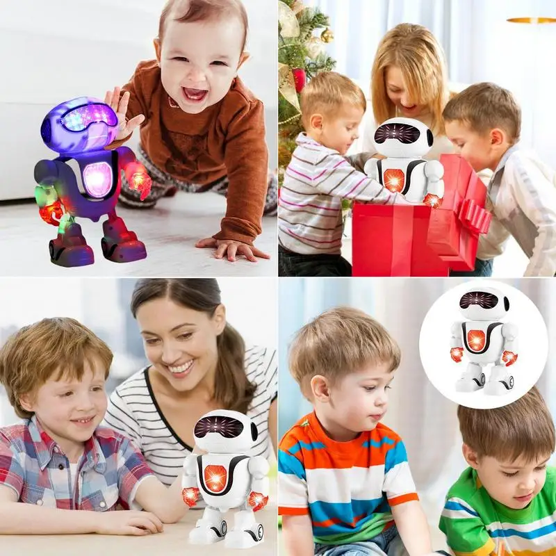 Dansende Elektrische Robot Verlichting Elektrische Muziek Robot Speelgoed Schattig Uiterlijk Interactieve Speelgoed Cadeaus Voor Verjaardag Kerst En