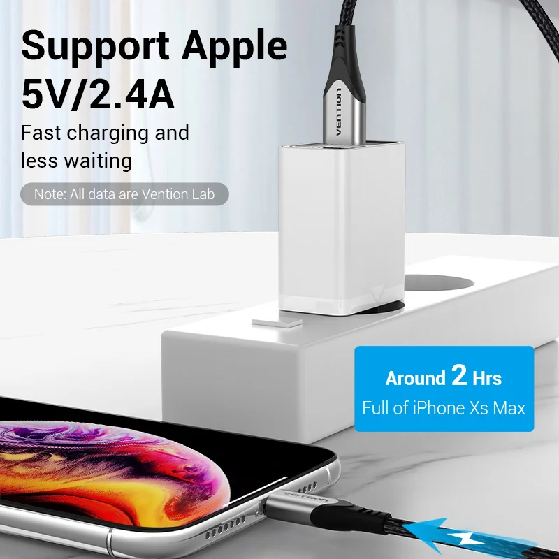Vention USB Charger 5V 2.4A Fast USB Wall Charger EU Adapter for iPhone X 8 7 iPad Samsung S9 S8 Xiaomi Mi8 Mobile Phone Charger