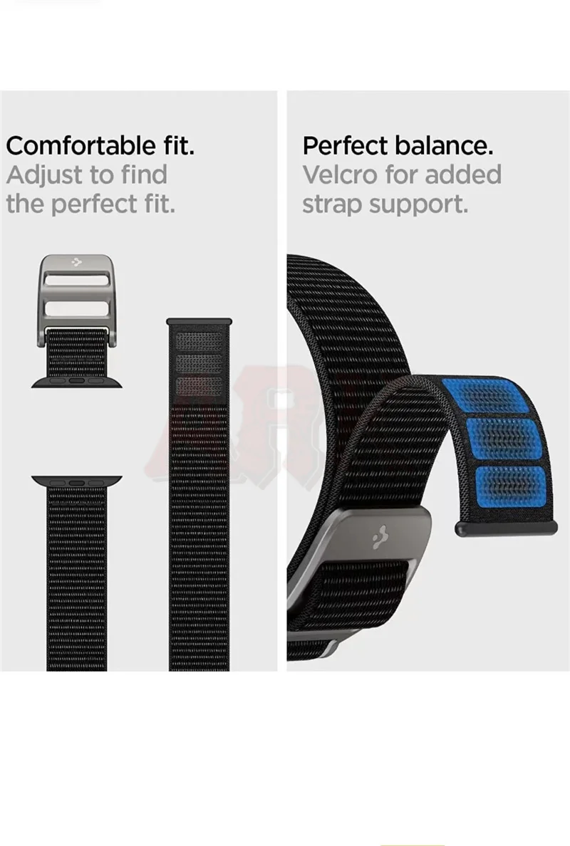 Pulseira de nylon, Pulseira para DT8, ZD8, HK8 Ultra Pro Max, X8, W68, MT8, I10, S8, N8, Ultra W59, HK9, DT7, I7, 44mm, 49 milímetros