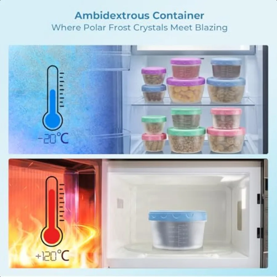 16Pack Food Storage Containers with Lids BPAFree Salad Dring Container to Go Reusable Small Leakproof Plastic Containers for Me