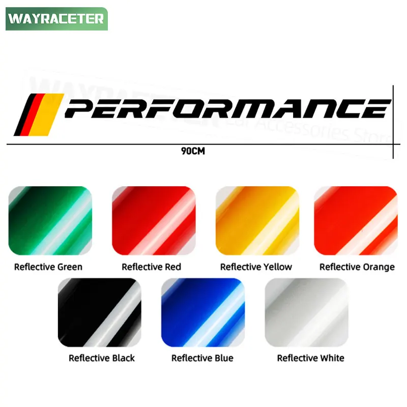 Car Front Windshield Vinyl M Performance Reflective Windscreen Window Sticker For BMW E90 F20 F30 F36 F10 G30 Z4 X1 X3 X4 X5 X6