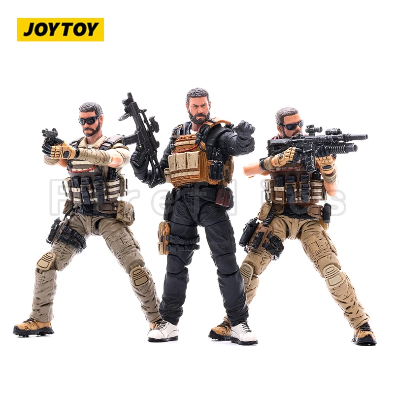 1/18 JOYTOY Actionfigur (3 TEILE/SATZ) Hardcore Söldner Trio Anime Sammlung Modell Spielzeug