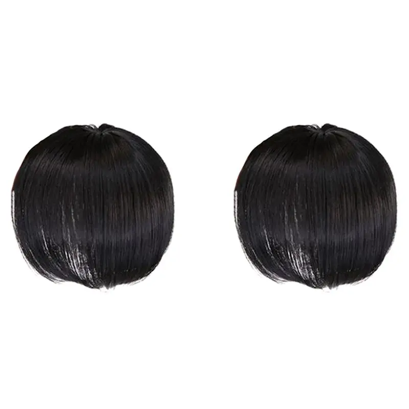

New Factory 2X Human Hair Topper Wig With Bangs Increase The Amount Of Hair On The Top Of The Head To Cover The Hair Hairpiece A