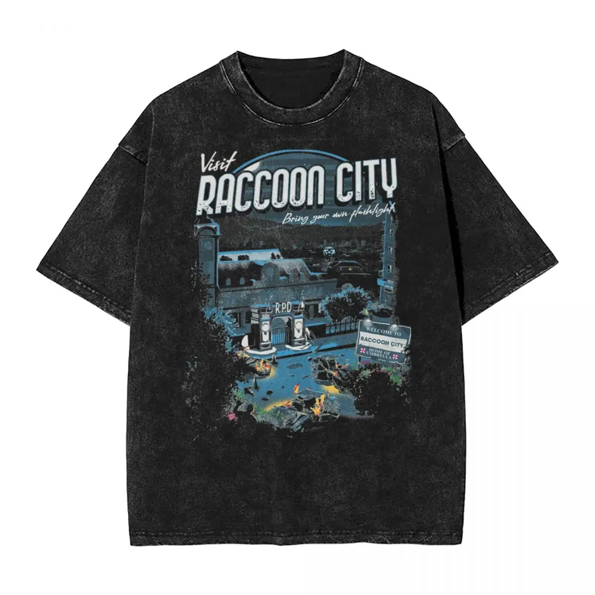 Футболка Мужская/женская оверсайз с промытой хлопковой подкладкой в стиле хип-хоп