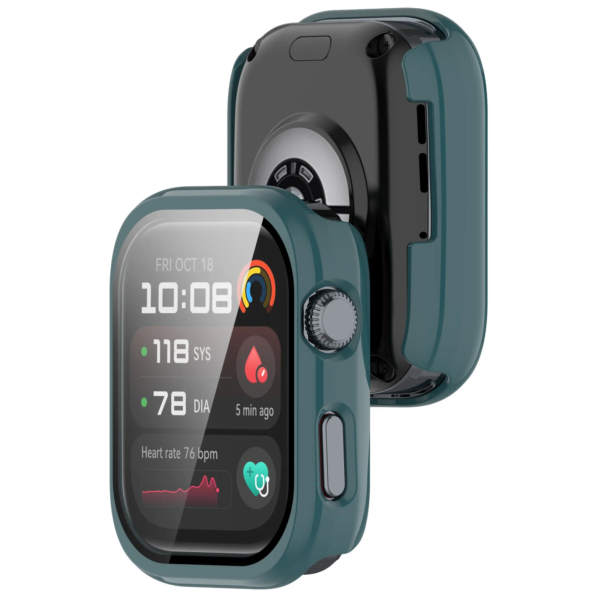 Película protetora de tela de vidro com borda dura, capa completa para smartwatch, para huawei watch d2, acessórios de capa protetora