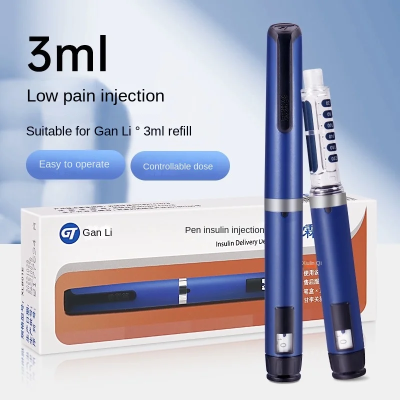 Portable Insulin Injection Pen Novo Nord Ganli 3ml Insulin Glargine Insulin Lilly Syringe Sanofi Gear Adjustment Pen ^