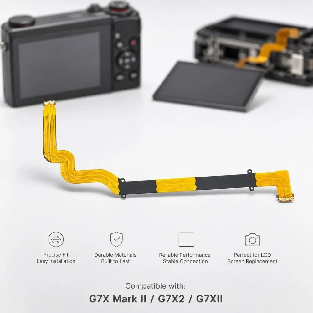 Flexible LCD Flex Cable Replacement Durable Rotating LCD Cable DIY Camera Repair Part for Canon G7X Mark II G7X2 G7XII