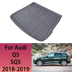 Car Rear Trunk Mat For Audi Q5 SQ5 2018 2019 FY MK2 80A S-Line Sportback Tailored Cargo Liner Boot Floor Tray Carpet Protector