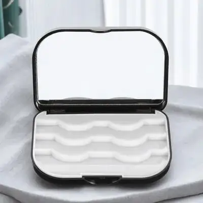 

1pc 3D Eyelash Box Eyelash Container White Magnetic Waterproof Lightweight Travel ganizer Storage Container