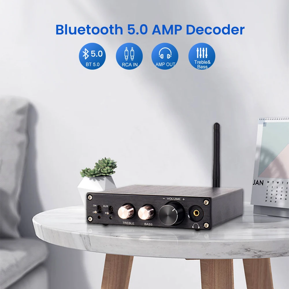 بي جي. MIAOLAI HiFi بلوتوث 5.0 مضخم الصوت NE5532 PCM1802 مضخم ضوت سماعات الأذن فك RCA الألياف البصرية محوري المنزل أمبير