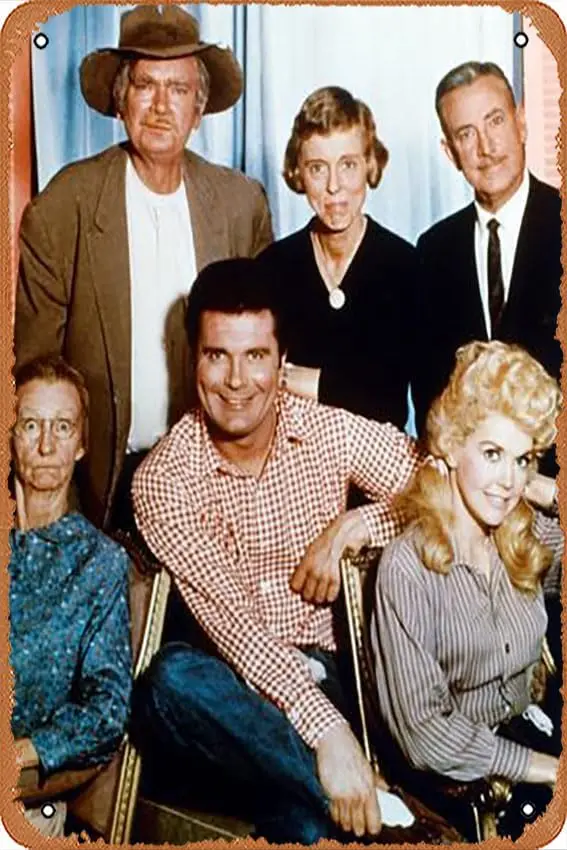 Metal Tin Sign   - The Beverly Hillbillies (1962) - Poster Metal Plaque Cafe, Bar, Home Wall Decor, lirushou00559