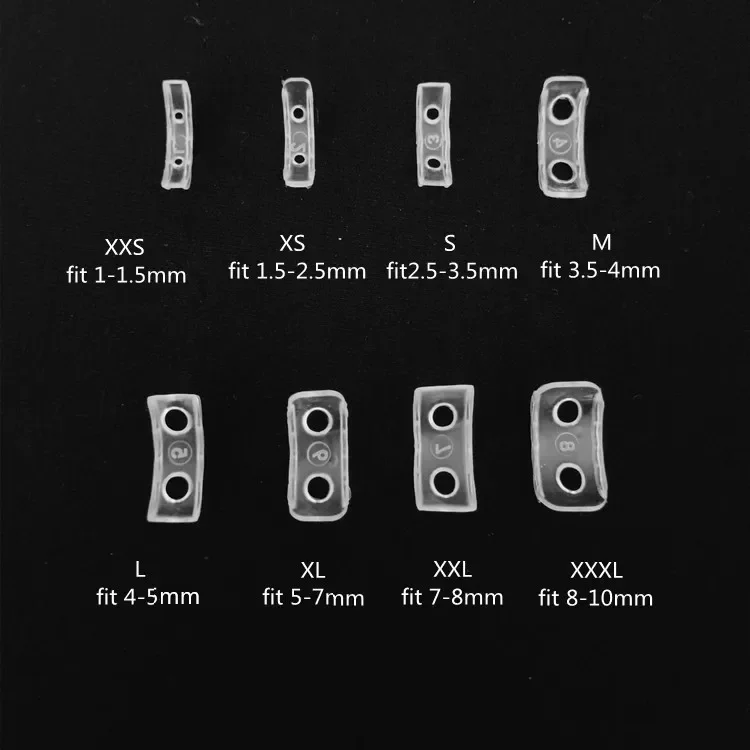 8-maten siliconen onzichtbare heldere ringmaat Resizer losse ringen reducer ring sizer geschikt voor elke ringen sieraden gereedschap spanner