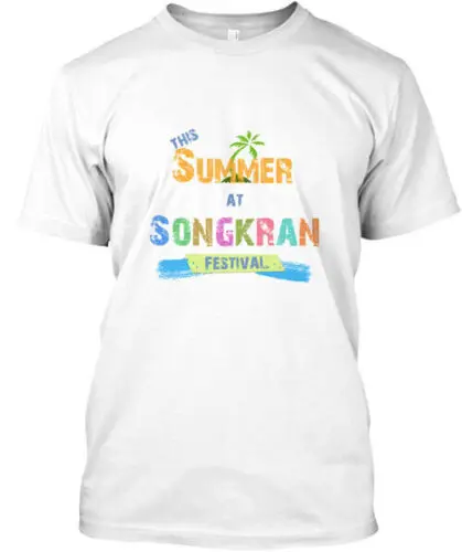 Travel In The Songkran Festival. Tee T-shirt Made USA Size S To 5XL