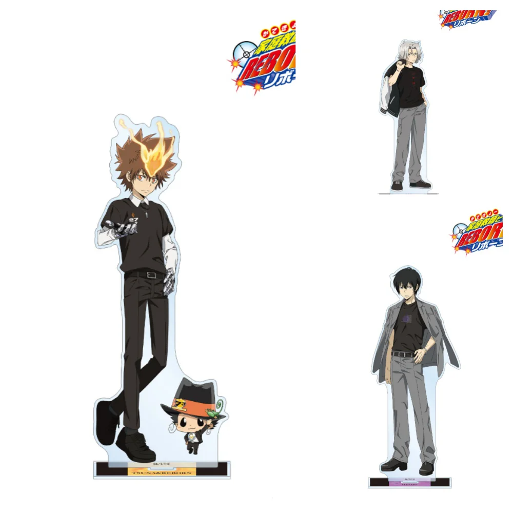 2025  Anime Cosplay Collection Desktop Decor HITMAN REBORN! Sawada Tsunayoshi 15cm Stand Figure Acrylic Model Plate