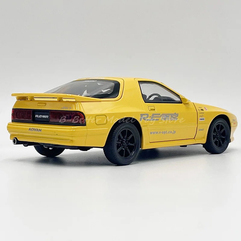 1:24 Diecast modello di auto giocattolo RX-7 Replica in miniatura tirare indietro con suono e luci per i regali