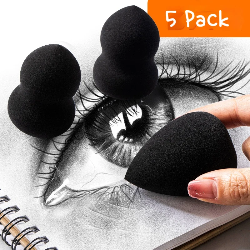 Charcoal Pencil Sketching Rubbing/Wiping Cotton Ball Set Washable Sponge Smear Texture Painting Rubbing Ball Cotton Art Supplies