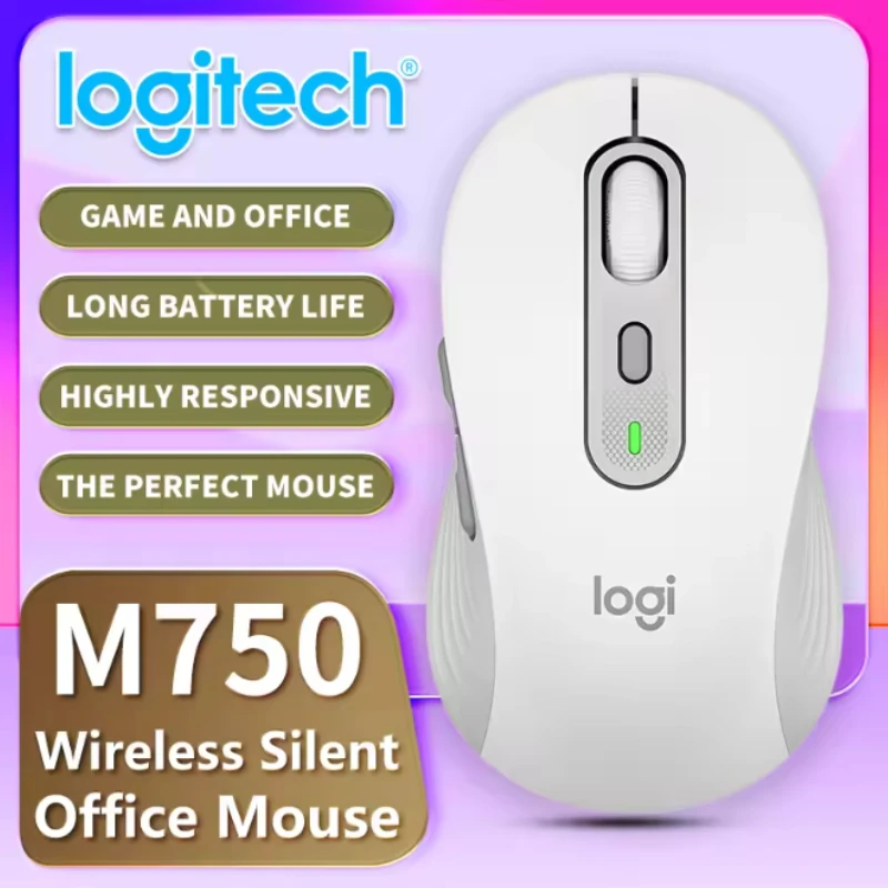 لوجيتك M750، مظهر بسيط وأنيق، مناسب لبيئات المكاتب المختلفة، الذين يعانون من المظهر والقوة.