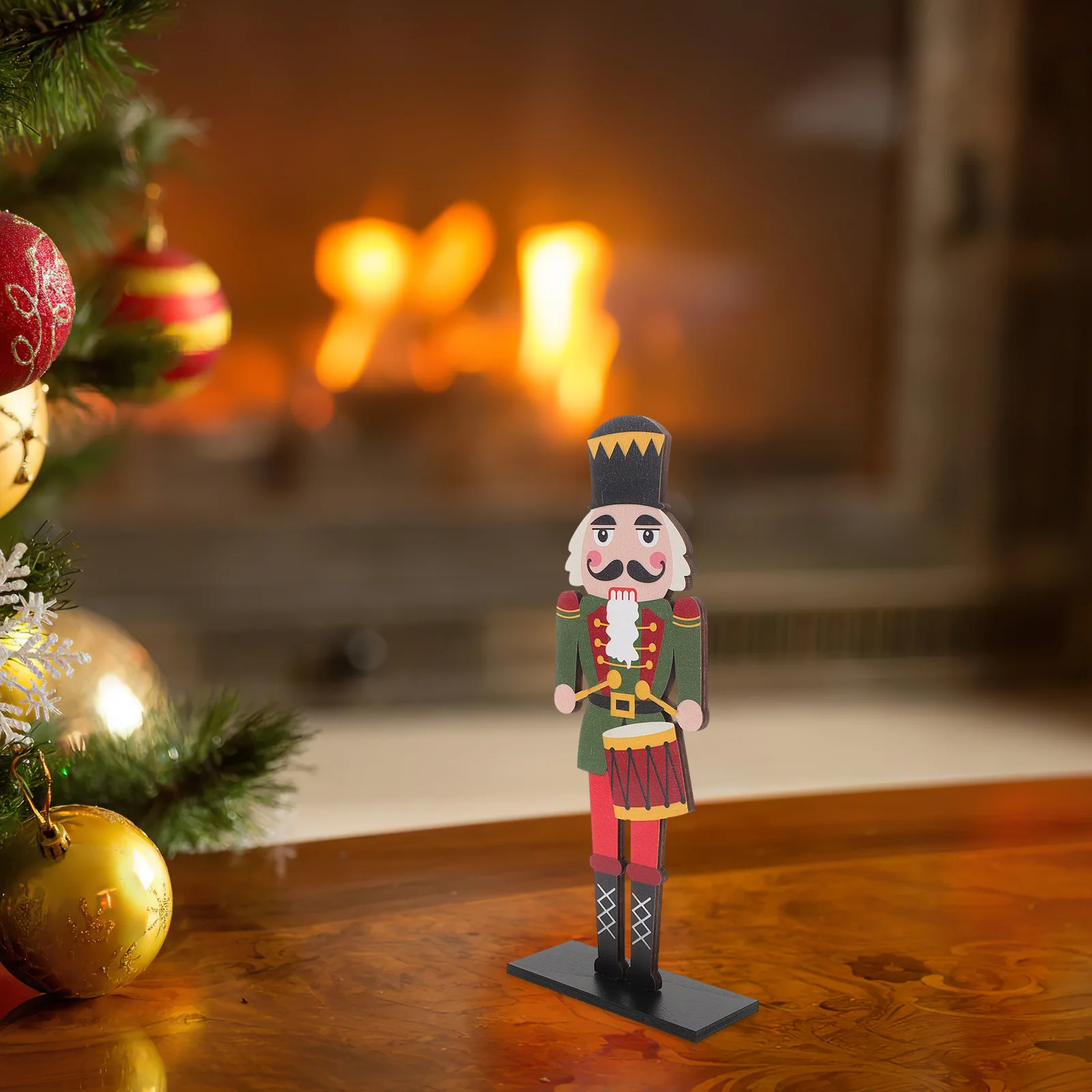 

Wooden Nutcracker Soldier Figure Traditional Christmas Home Decoration Table Centerpiece Holiday Ornament Charming Design