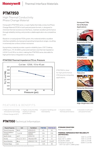Imagen 2 del producto Honeywell PTM7950 almohadilla de cambio de fase 8,5 W/mk Material de grasa térmica portátil/CPU/GPU disipador de calor enfriamiento almohadilla de pasta conductora térmica