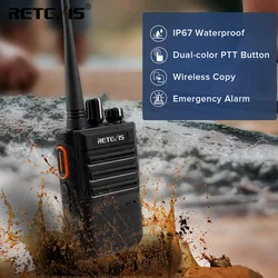 Retevis RB646 Walkie Talkie IP67 Wodoodporne PMR446 lub FRS Bezpłatne radio dwukierunkowe 16-kanałowe radio dalekiego zasięgu ht do budowy
