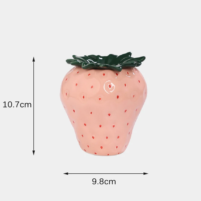 Creative Strawberry Ceramic Ashtray Strawberry Simulation Ceramic Ashtray Ornaments Living Room Decorative Cigarette Accessories