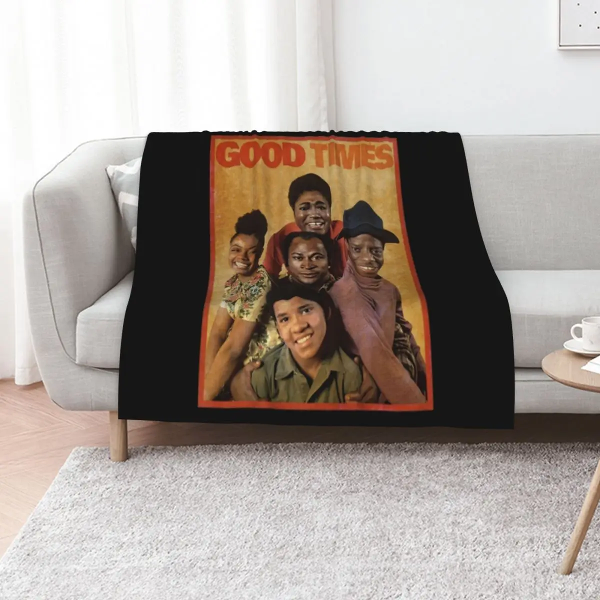 Good Times Throw Blanket Plaid on the sofa Beach christmas gifts Decoratives Sofas Soft Big Blankets