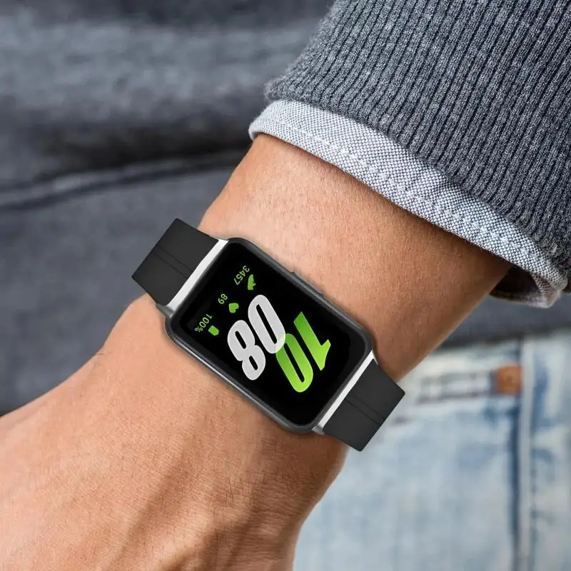 Magnetisches Armband für Samsung Galaxy Fit 3, Metallverbinder, Smartwatch-Armband, Correa Galaxy Fit 3, Silikonarmband-Zubehör – Detail 12