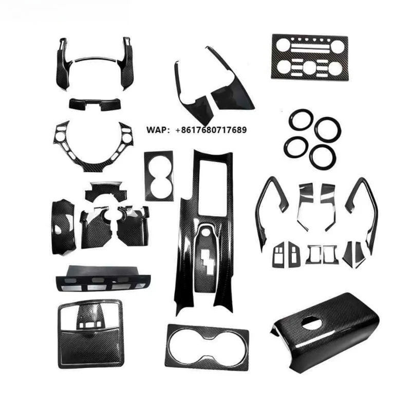Right Side Driving 39 PCS Prepreg Carbon 08-19 Old to New Interior Trim Kit forGTR R35 Dry Carbon Fiber Car Interior Kit