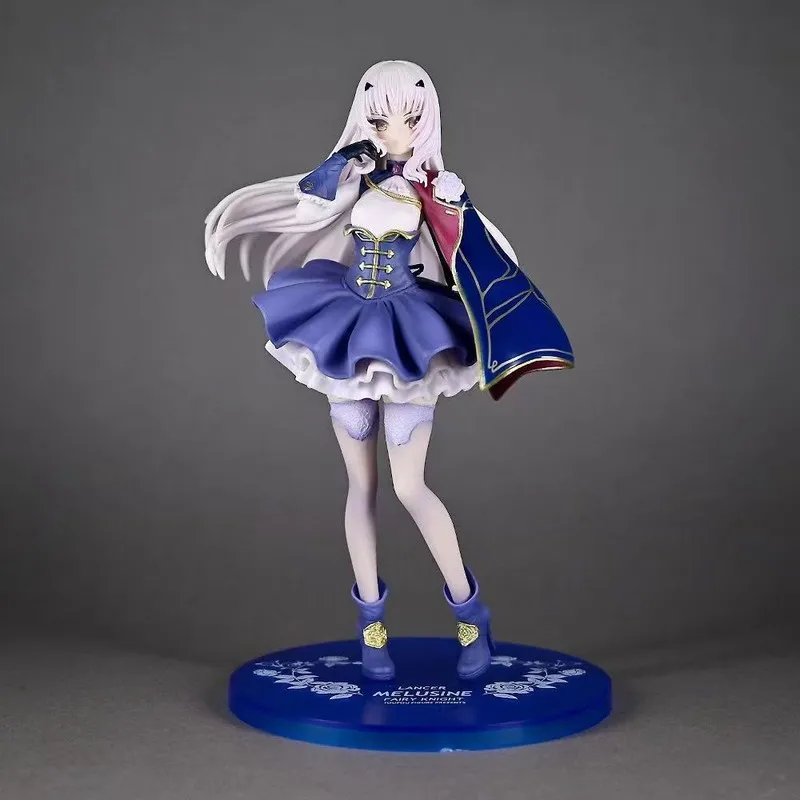 Figurka PVC w stylu anime FGO, 21 cm - oryginalna postać z projektu Touhou, model statuetki w stroju demona, znamiona Melusine.