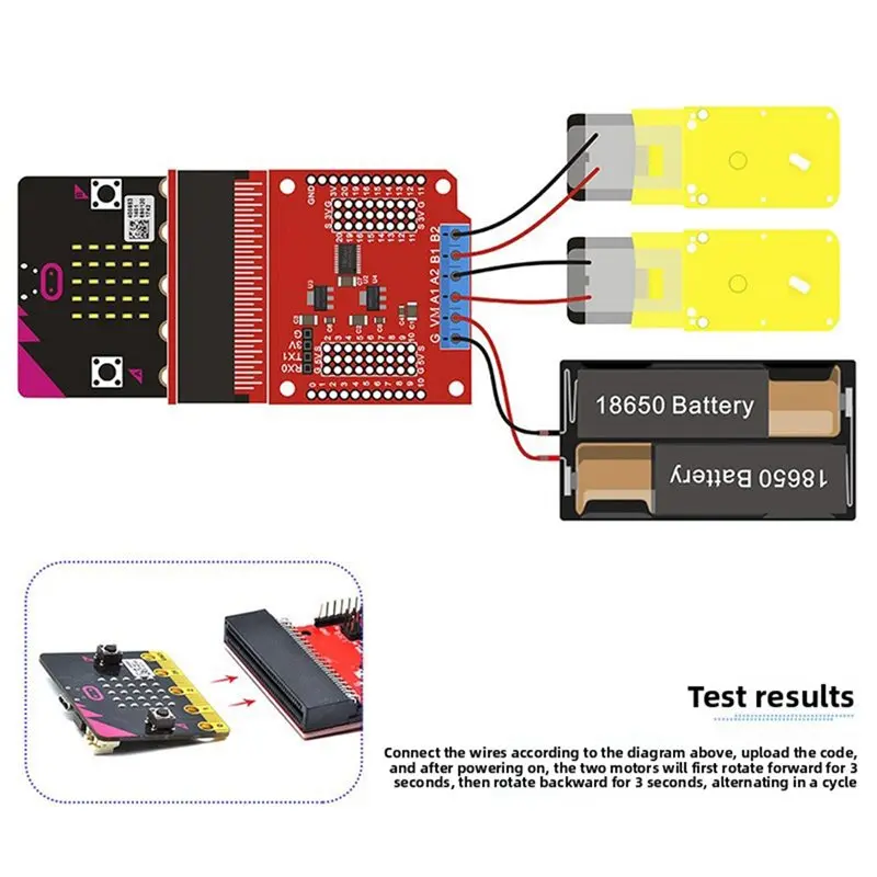 M09K DC Motor Driver Development Board, DIY Programming Experiment Accessories, Motor Driver Expansion Board
