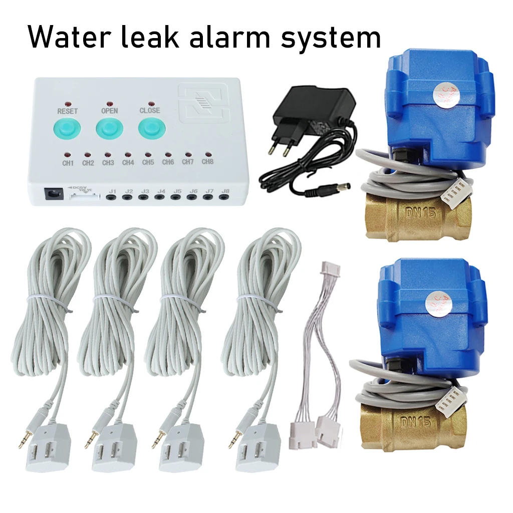 Home security waterschade preventie apparaat waterlek bescherming systeem met DN15 DN20 DN25 Smart Kraan voor Water Loodgieters