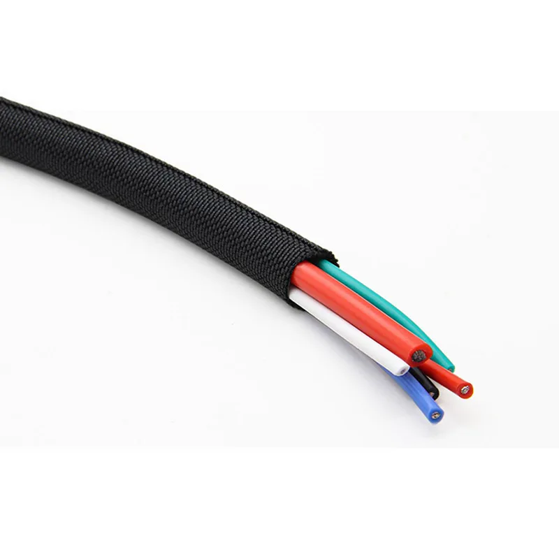 Manicotto per cavo di tipo aperto da 1M 5-60mm manicotto intrecciato per animali domestici a chiusura automatica espandibile linea automatica sovrapposizione tubo diviso avvolgimento del filo proteggere