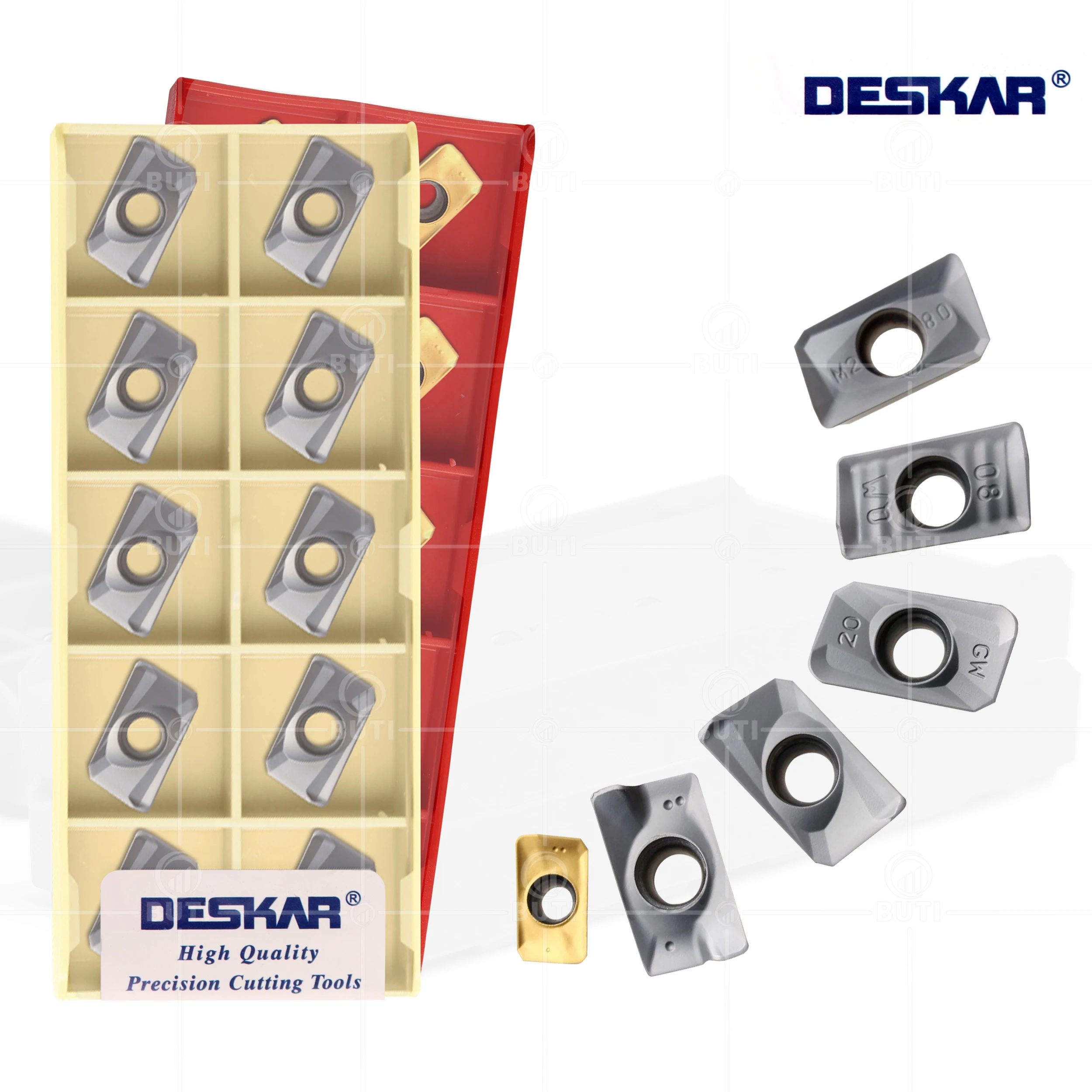 Deskar-o Carboneto Insere o Cortador do Torno do Cnc Ferramentas de Torneamento de Fresagem Alta Qualidade Apmt1135pder h2 m2 xm qm Lf6018 Lf6028 100 Original