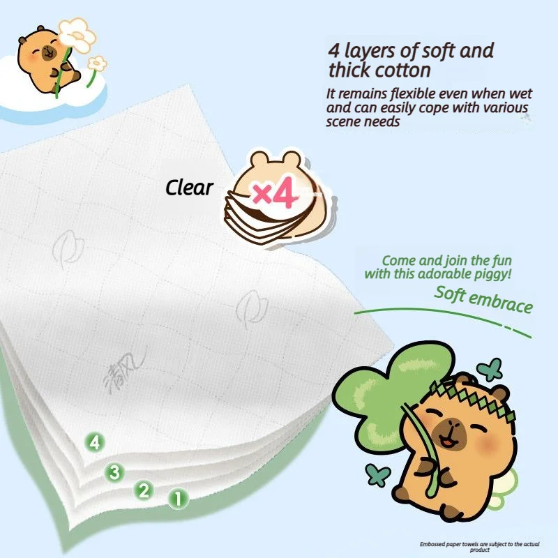 Hanging Bottom Drawer, Household Paper Towels, Napkins, Paper Towels, Toilet Paper, Large Bag, Pull-down Drawer, Whole Box