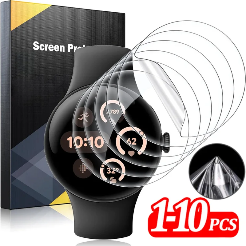 For Google Pixel Watch 1 2 Soft HD Screen Protector Pixel Watch Anti-Scratch Soft TPU Hydrogel Film Sticker Not Tempered Glass