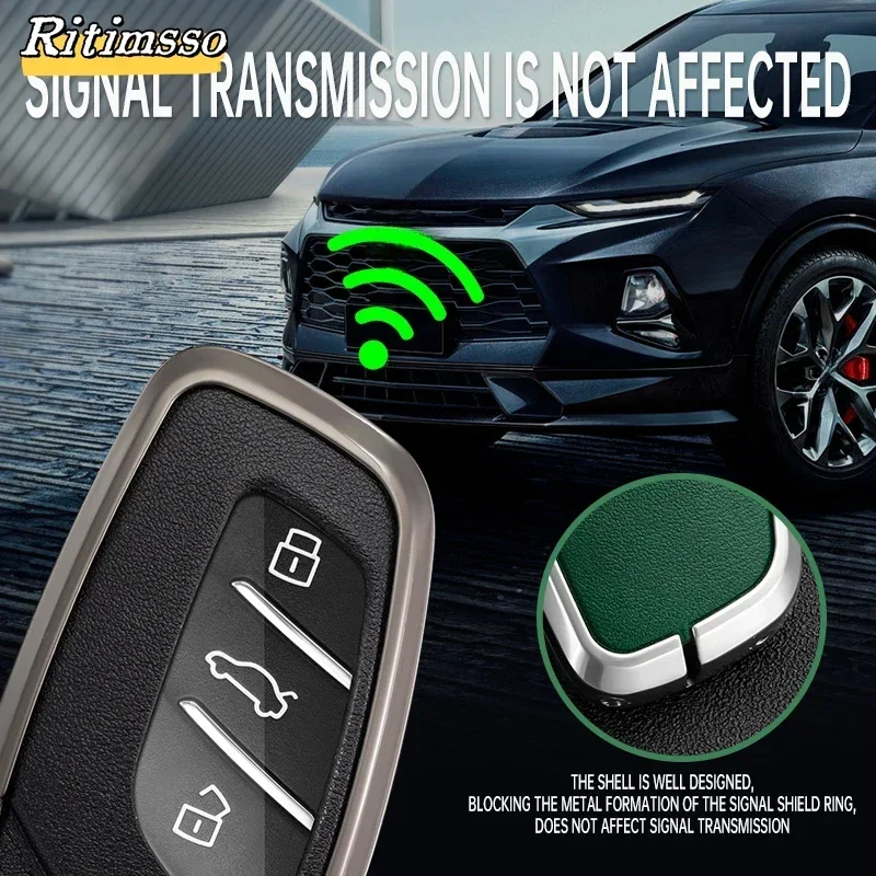 Zinc Alloy+ Tpu Key Case Cover For MG4 MG5 MG6 Mg3 Mg7 MG ZS EV HS EHS ZX GT Roewe RX3 RX8 ERX5 RX5 I6 I5 Car Accessories