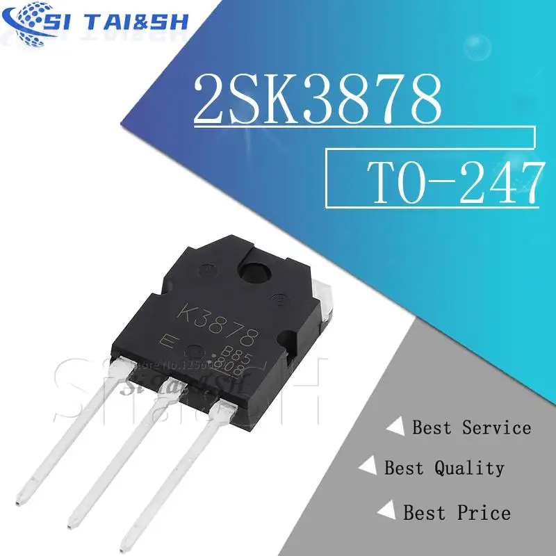 5 uds 2SK3878 TO-247 K3878 TO-3P 3878 TO3P nuevo transistor MOS FET
