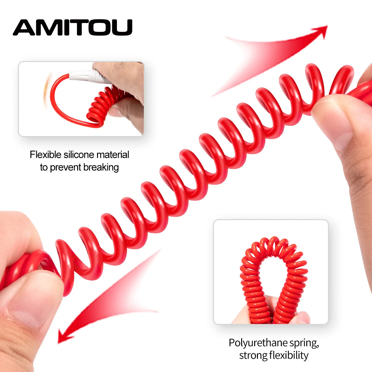 AMITOU 20A Silicone Test Leads Multimeter Probe Test Wire Probe Multi-Meter Tester Wire Tips Multimeter Accessories for Tester