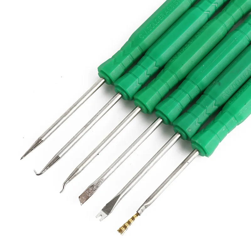 6-in-1 Electronic Soldering Repair Tool Set, 12-function Desoldering Needle Auxiliary Circuit Board Disassembly Tools