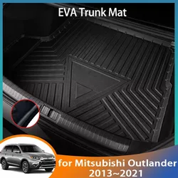 EVA for Mitsubishi Outlander 3 5set 2013~2021 Accessories Car Rear Trunk Mat Floor Tray Liner Cargo Boot Carpet Mud Mats Parts