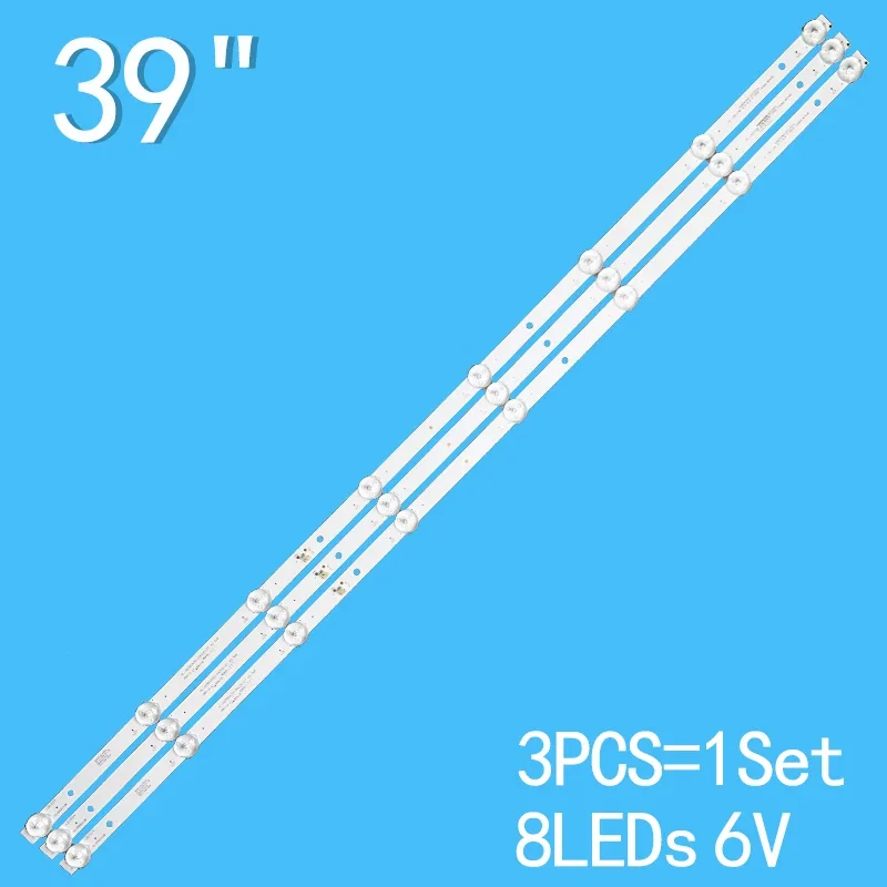 6V 737mm LED Rétro-Éclairage bande 8 Lampe pour 39LEX-5045 HL-00390A30-0402S-07 Tf-led40s82t2s 40LFA29E