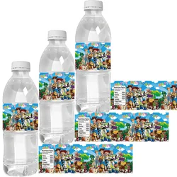 10pcs Disney Toy Story Water Bottle Labels Stickers Woody Wine Champagne Kids Birthday Party Decorations Supplies Gift Toys