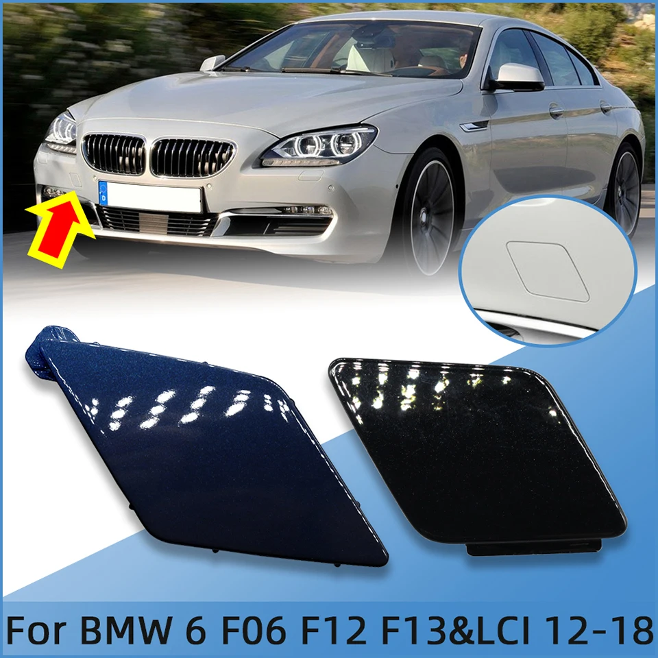 For BMW Series 6 F06 F12 F13 LCI 2012-2018 Front Rear Bumper Tow Hook Eye Cover Cap High Quality Trailer Shell Lid Painted