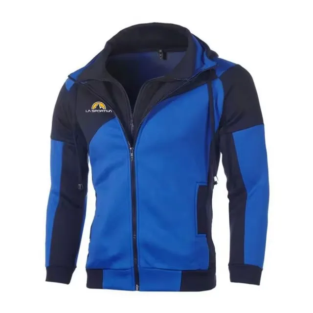 Sudadera con capucha con estampado de La Sportiva para hombre, chaqueta cómoda con cremallera Popular, Color sólido, primavera y otoño, 2024