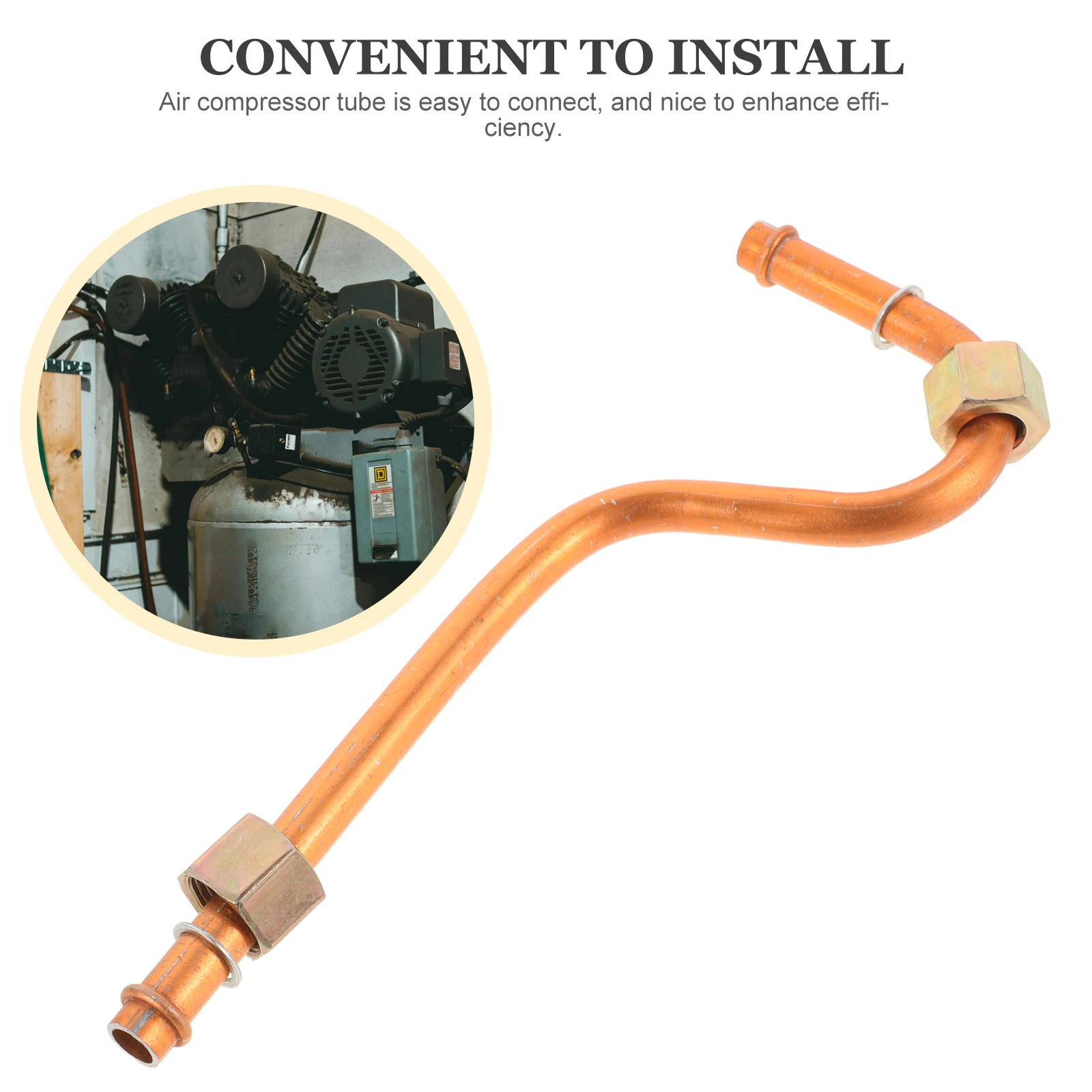 

Air Compressor Accessories Aluminum Intake Tube 3 8 Double Threaded Fittings Replacement Parts Exhaust Hose Soft Tube