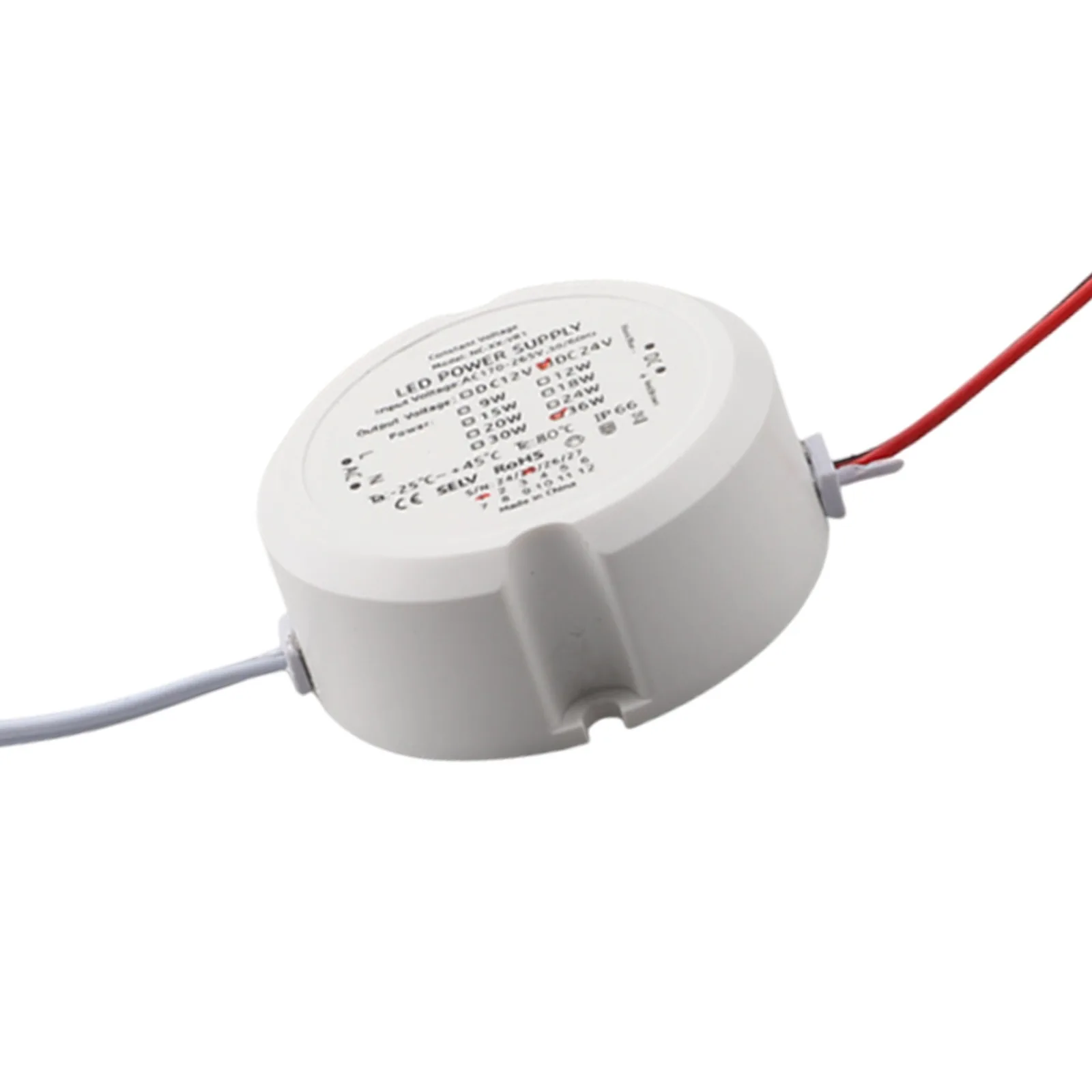 36W Miniature LED Transformer for Constant Voltage IP66 Rated Power Supply Suitable for Indoor and Outdoor Use