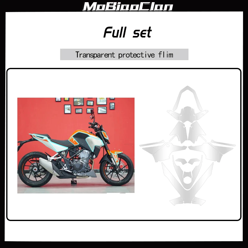For COLOVE 321R Invisible motorcycle cover protective film transparent waterproof and scratch resistant modification accessories