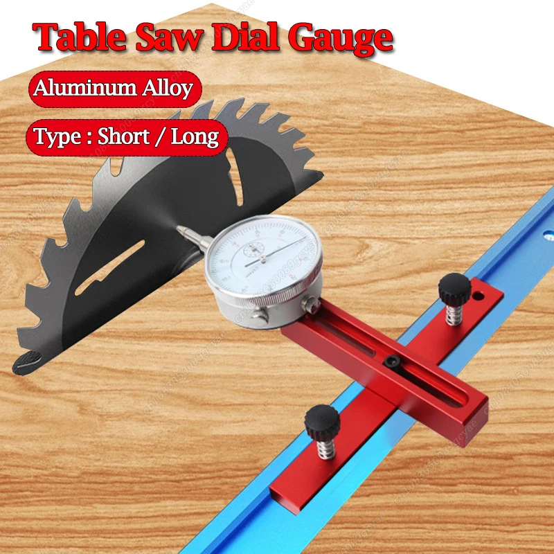 

Table Saw Dial Indicator Gauge For Aligning and Calibrating Work Shop Machinery Like Table Saws Band Saws and Drill Presses