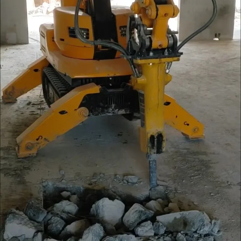 Mini Remote Control Demolition Robot Blasting Robot For Digging/Crushing/Grabbing And Cleaning Mines Electric Demolition Robot