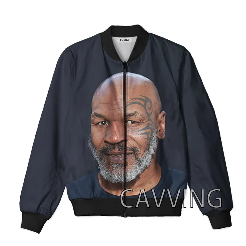 CAVVING 3D Printed  Mike Tyson  Zipper Bomber Jackets Men Overcoat Mens Coat Zip Up Jackets for Women/Men  Z02